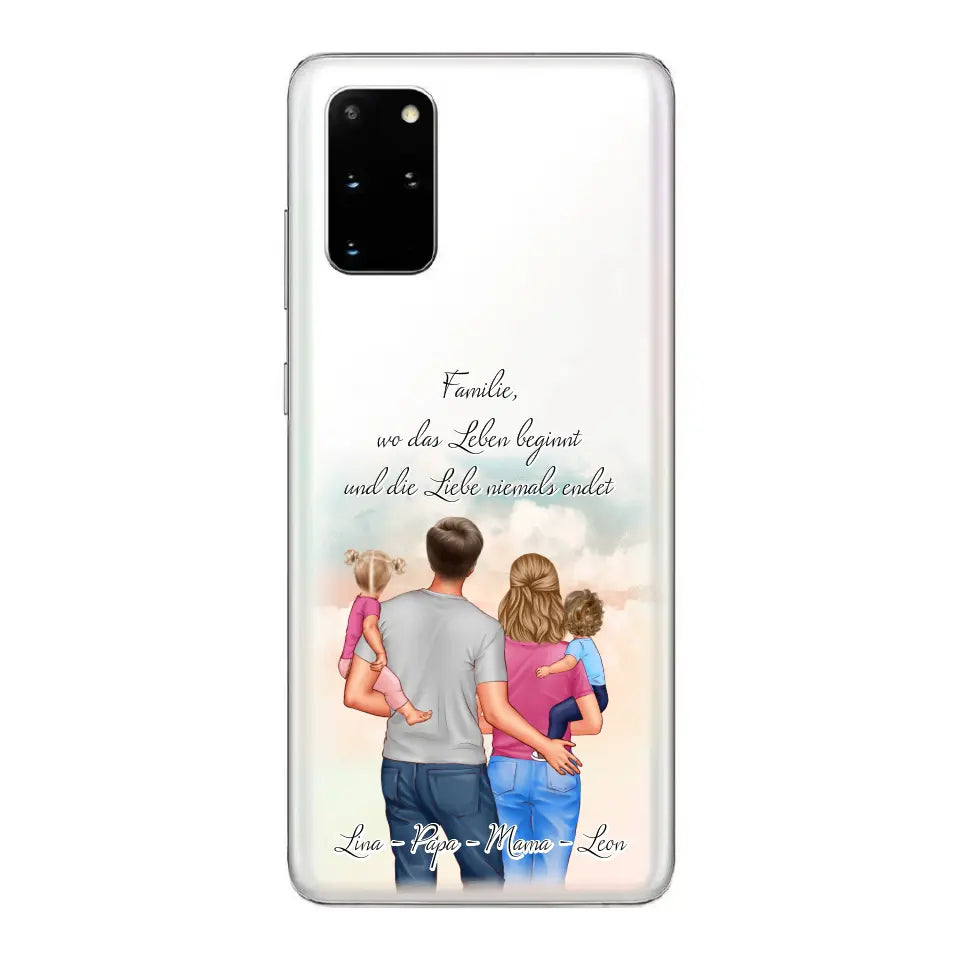 Familie 1-2 Kinder Handyhülle