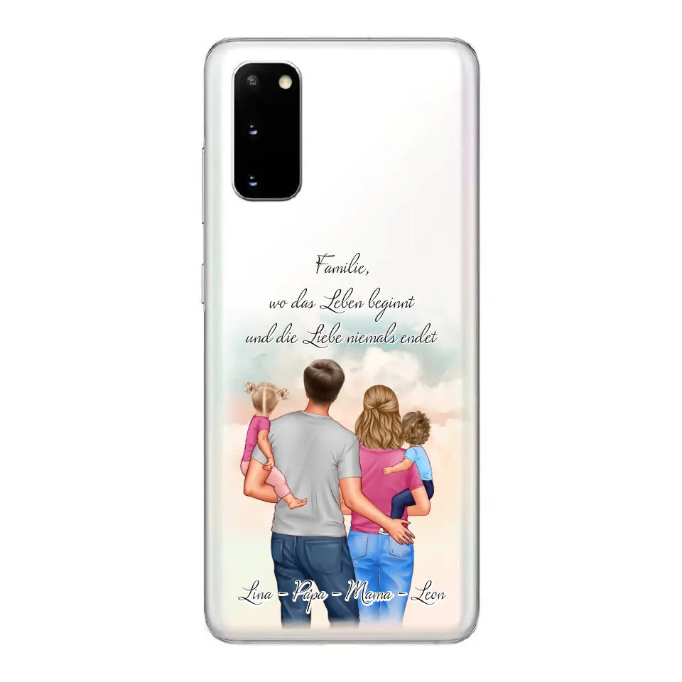 Familie 1-2 Kinder Handyhülle