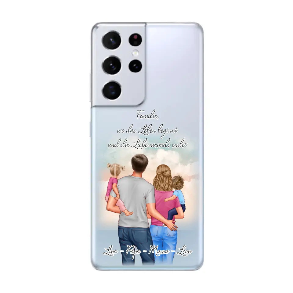 Familie 1-2 Kinder Handyhülle