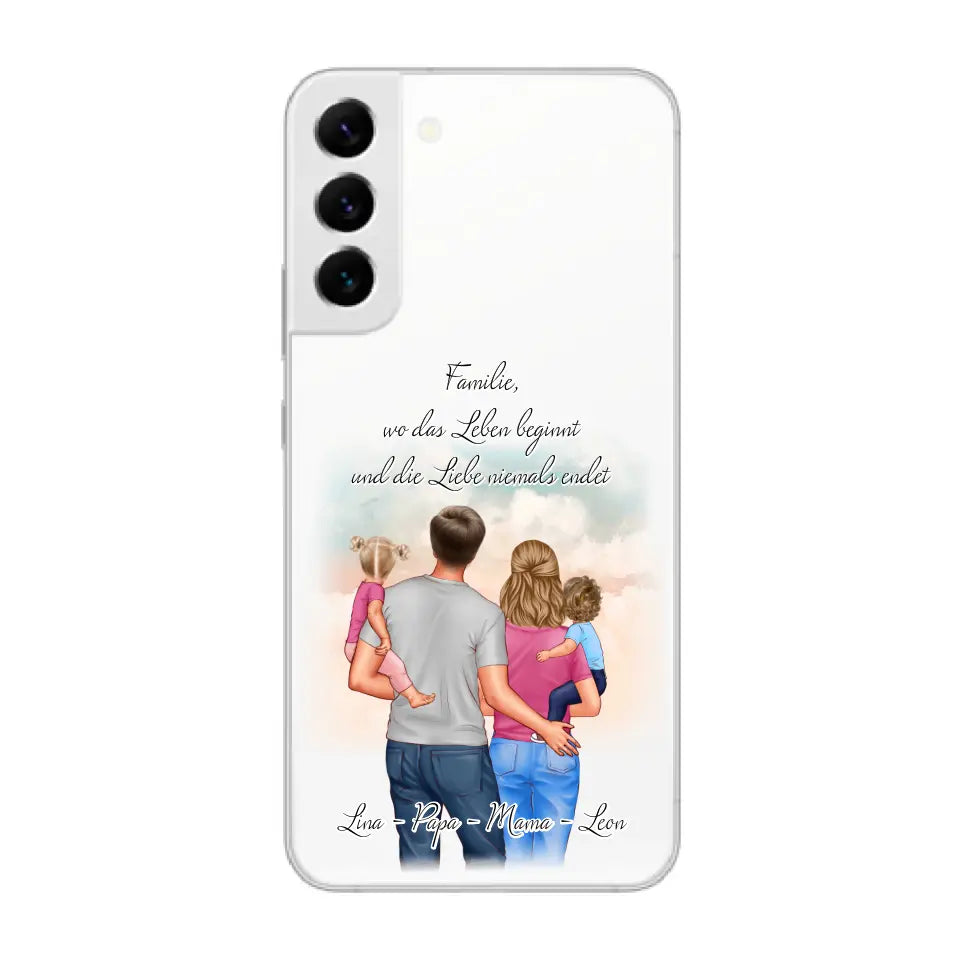 Familie 1-2 Kinder Handyhülle
