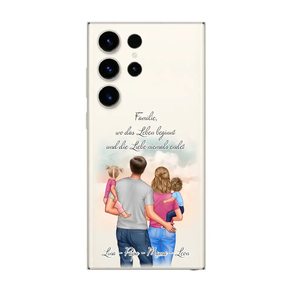 Familie 1-2 Kinder Handyhülle