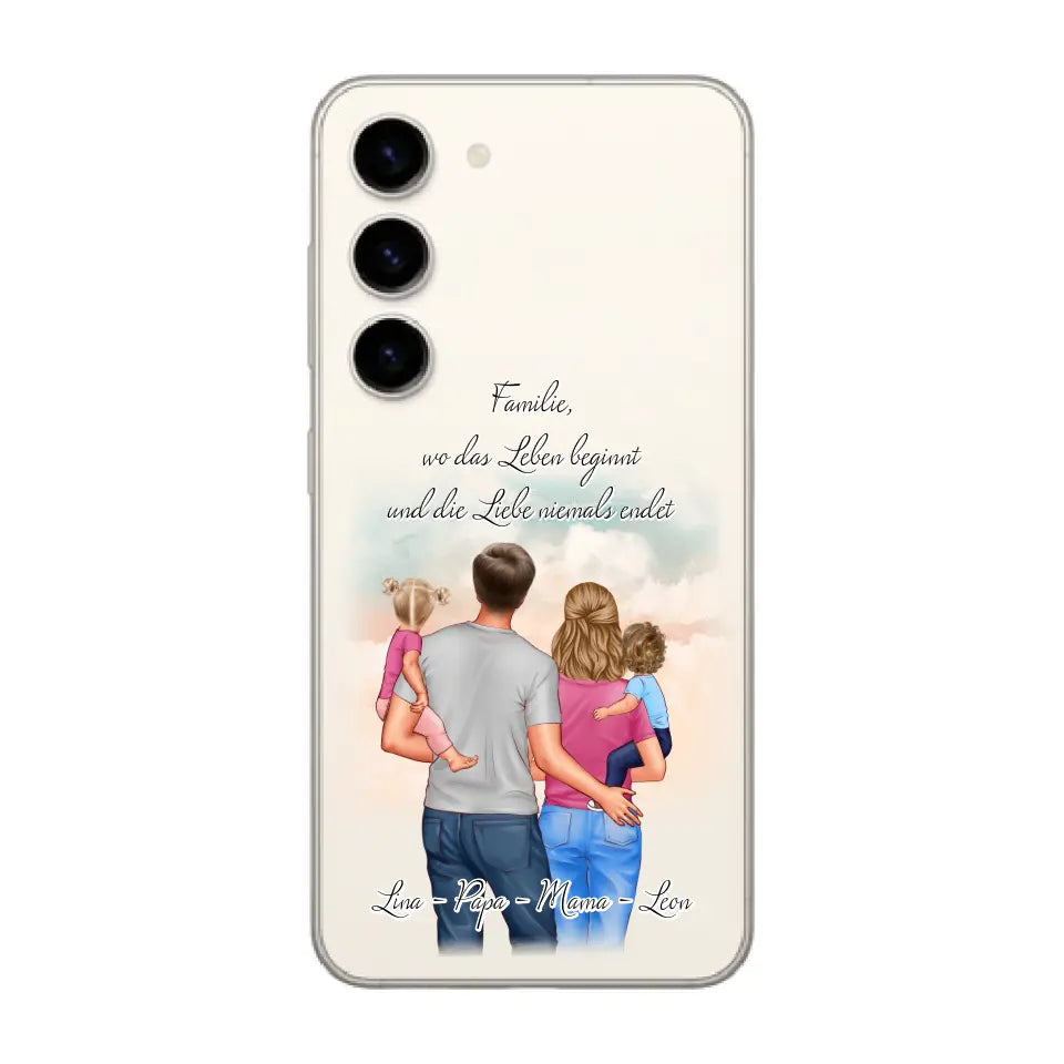 Familie 1-2 Kinder Handyhülle