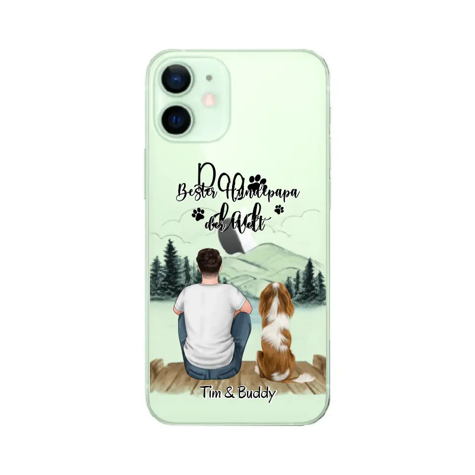 Herrchen/Frauchen mit Haustier (Hund/Katze)Handyhülle