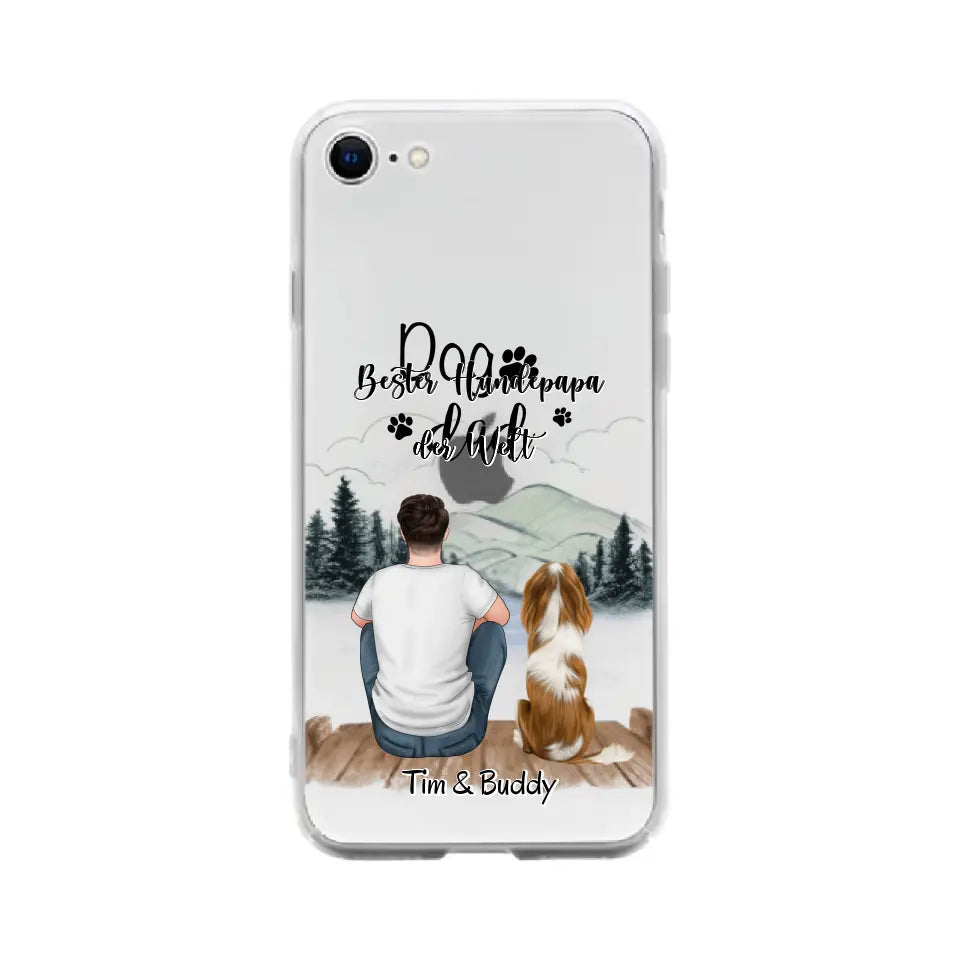 Herrchen/Frauchen mit Haustier (Hund/Katze)Handyhülle