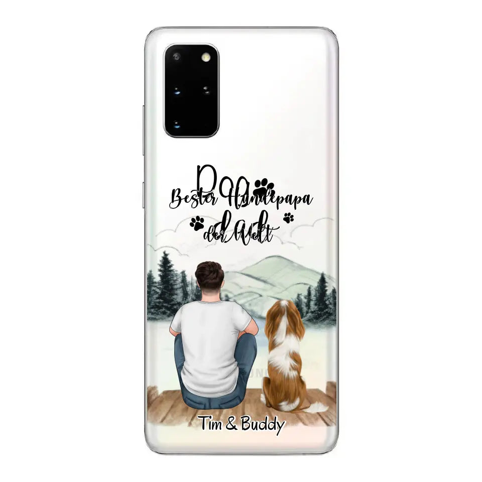 Herrchen/Frauchen mit Haustier (Hund/Katze)Handyhülle