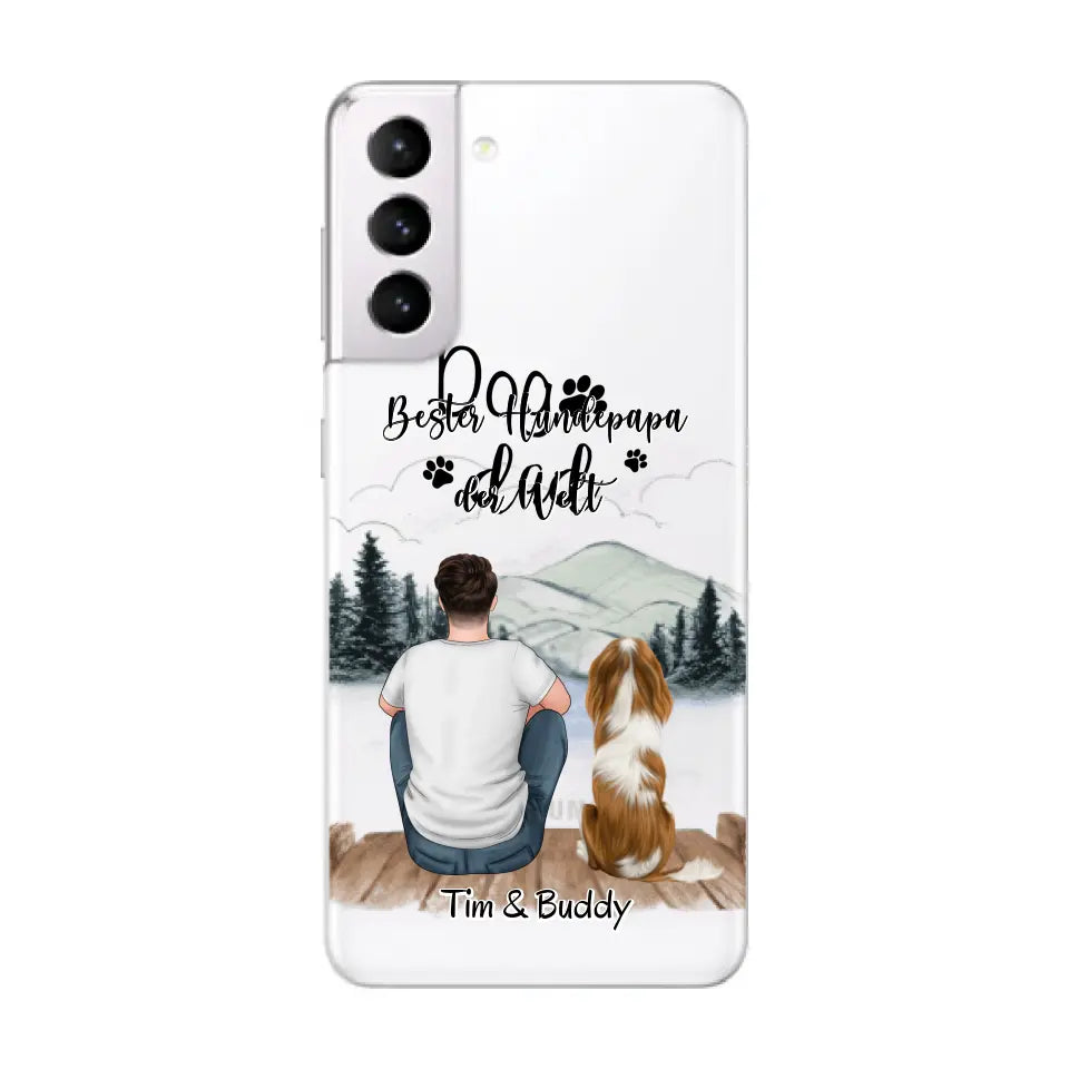 Herrchen/Frauchen mit Haustier (Hund/Katze)Handyhülle