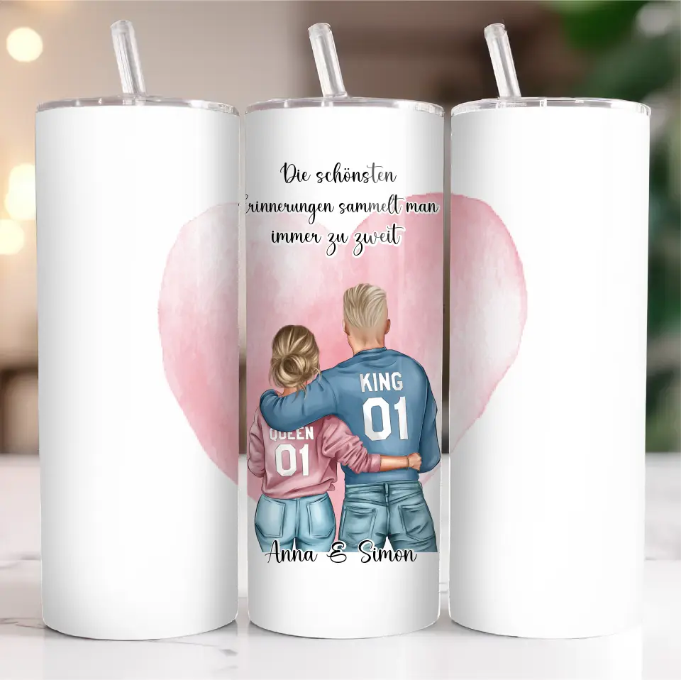 Paar Tasse / Thermobecher, Geschenk Paar, Geschenk Freund, Geschenk Freundin