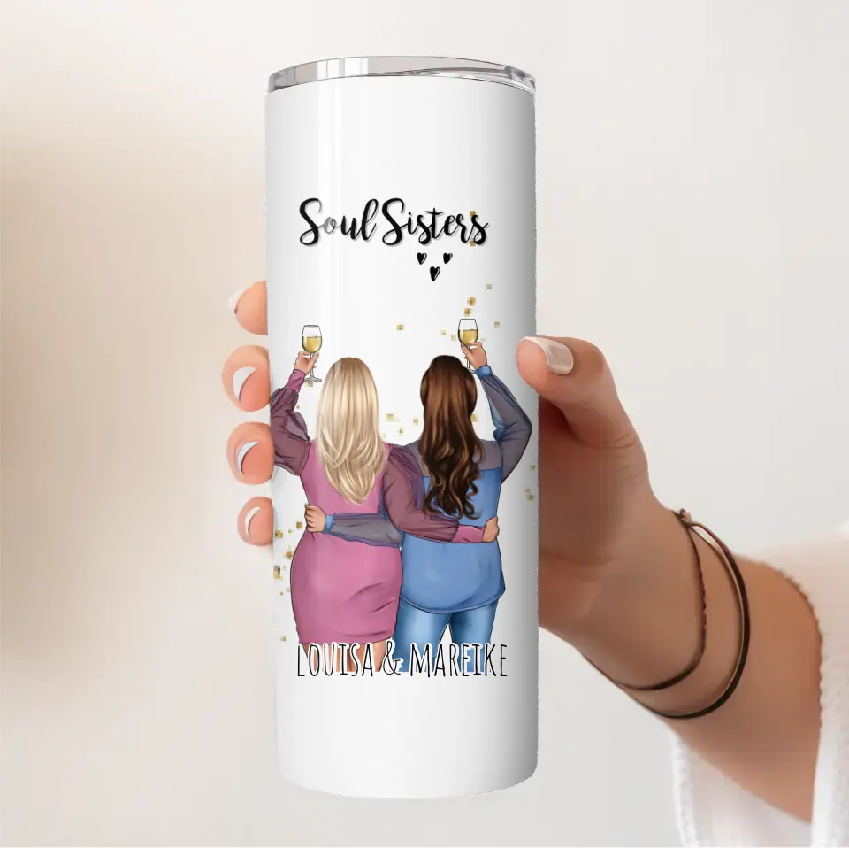 Plus size 2-3 Freundinnen Tasse / Thermobecher