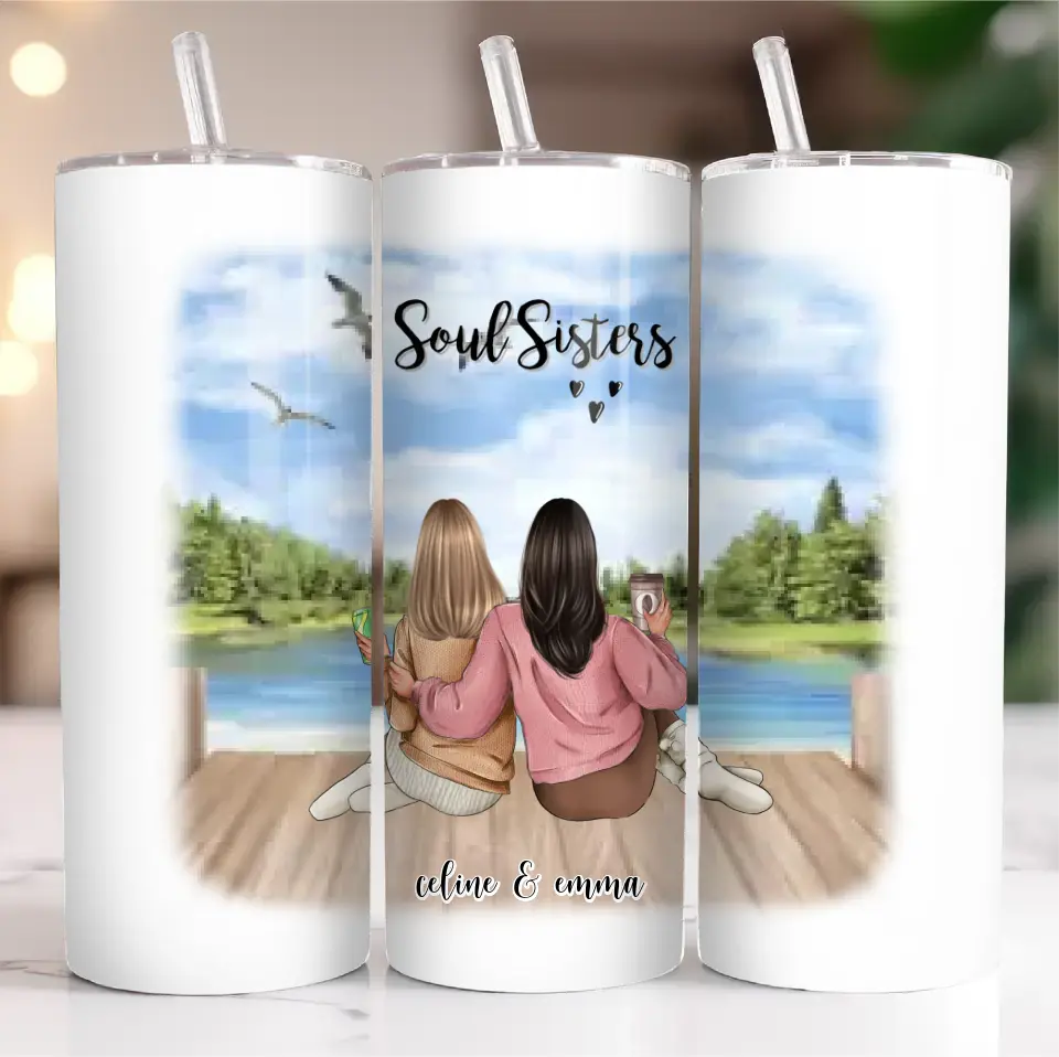 2-3 Freundinnen Tasse / Thermobecher Personalisiert