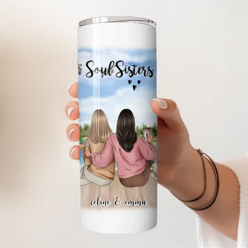2-3 Freundinnen Tasse / Thermobecher Personalisiert