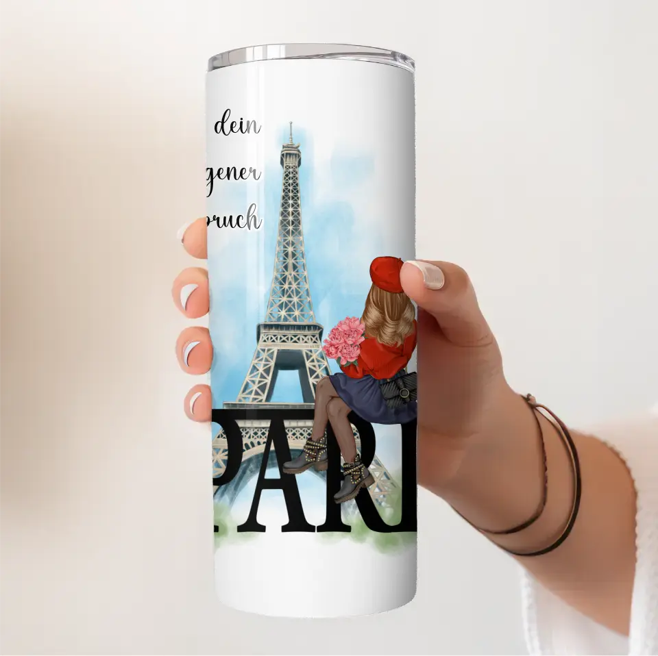 Stadt Liebe - Personalisierte Freundin Tasse / Thermobecher