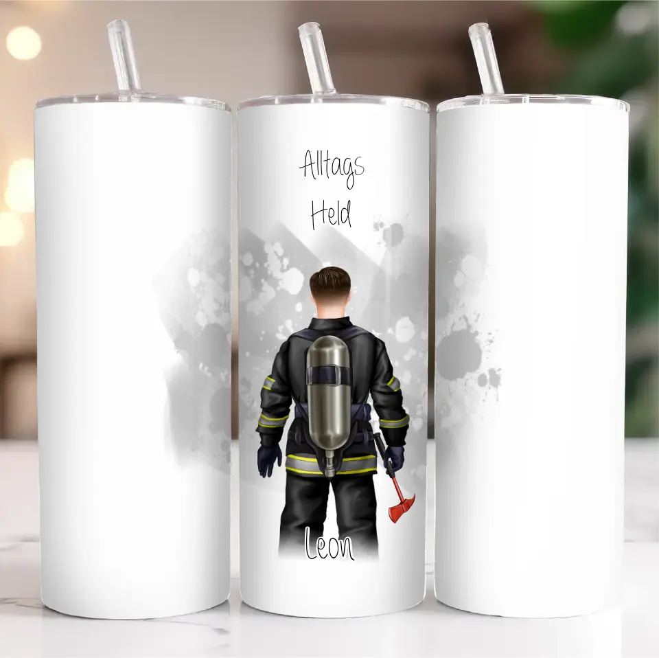 1-2 Personen Feuerwehr, Müllmann,...Tasse / Thermobecher