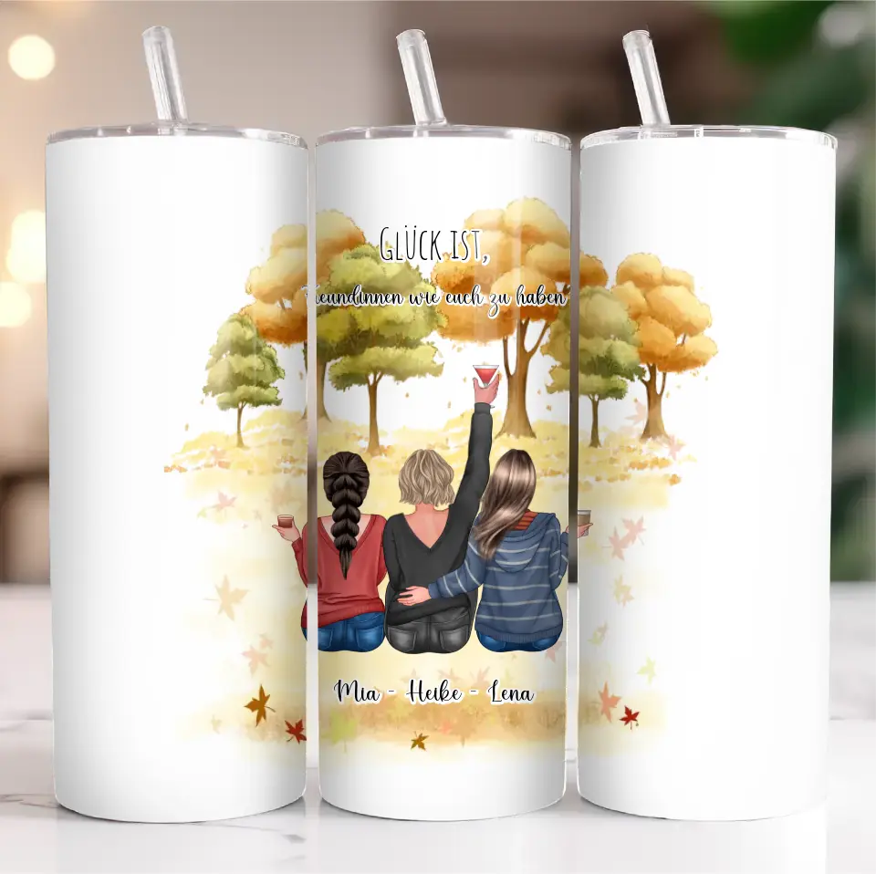 2-3 Freundinnen Tasse / Thermobecher Personalisiert