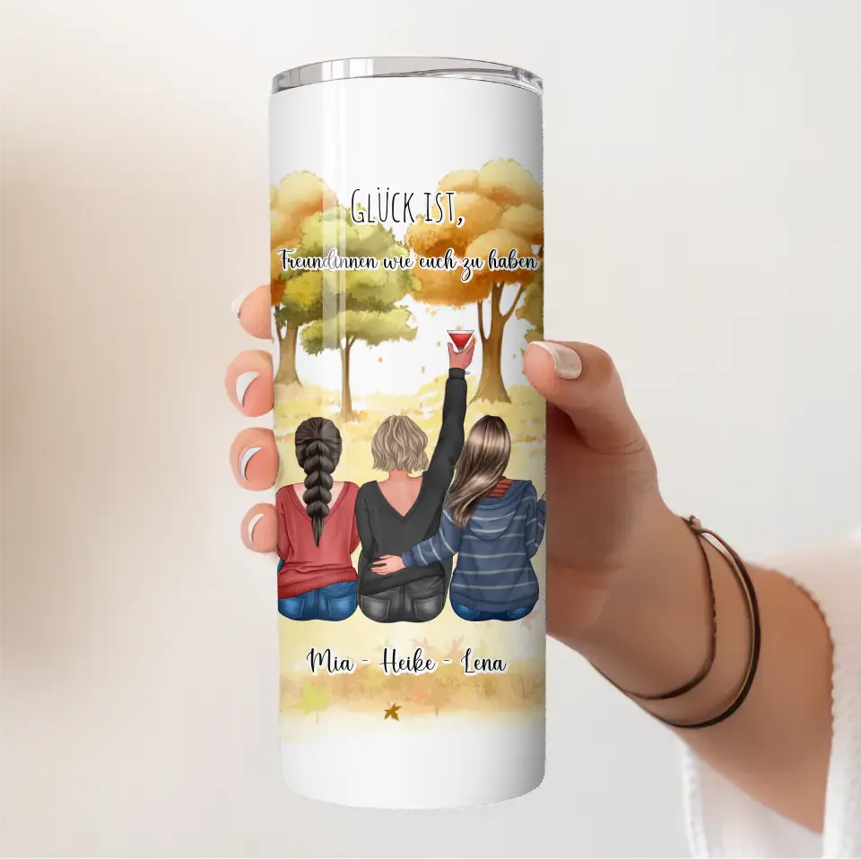 2-3 Freundinnen Tasse / Thermobecher Personalisiert