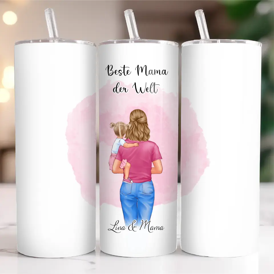 Mama mit 1 oder 2 Babys Tasse / Thermobecher