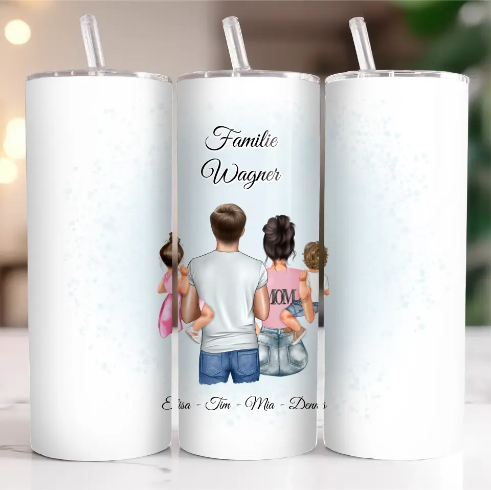 Mama Papa & 2 Babys Tasse / Thermobecher