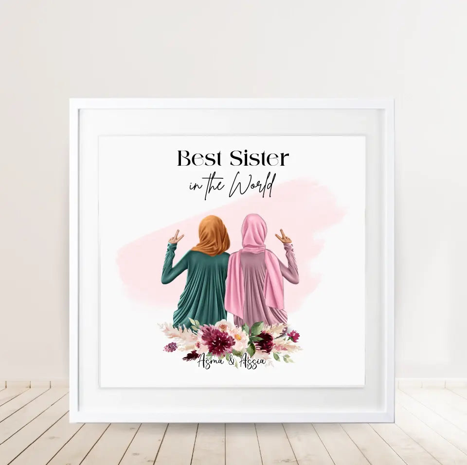 2-4 Muslim Freundinnen Poster