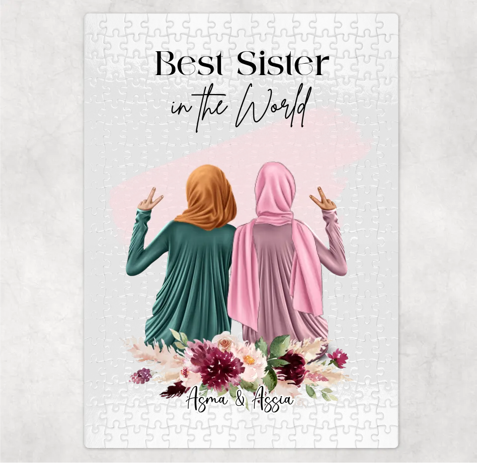 2-4 Muslim Freundinnen Puzzle