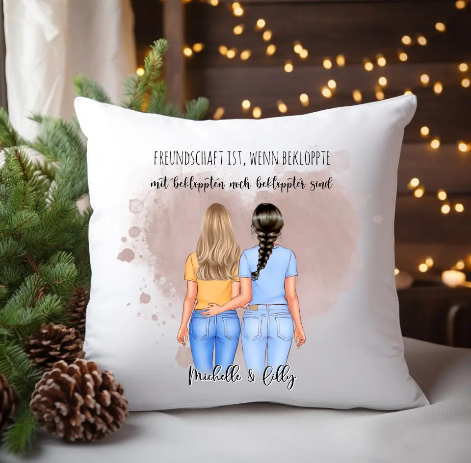 2-3 Freundinnen Kissen Personalisiert