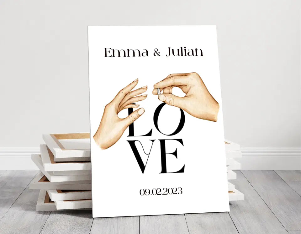Verlobung/ Hochzeit - Poster