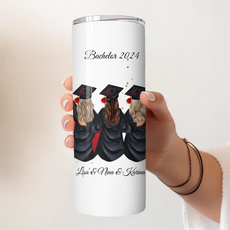 3 Freundinnen Abschluss Tasse / Thermobecher