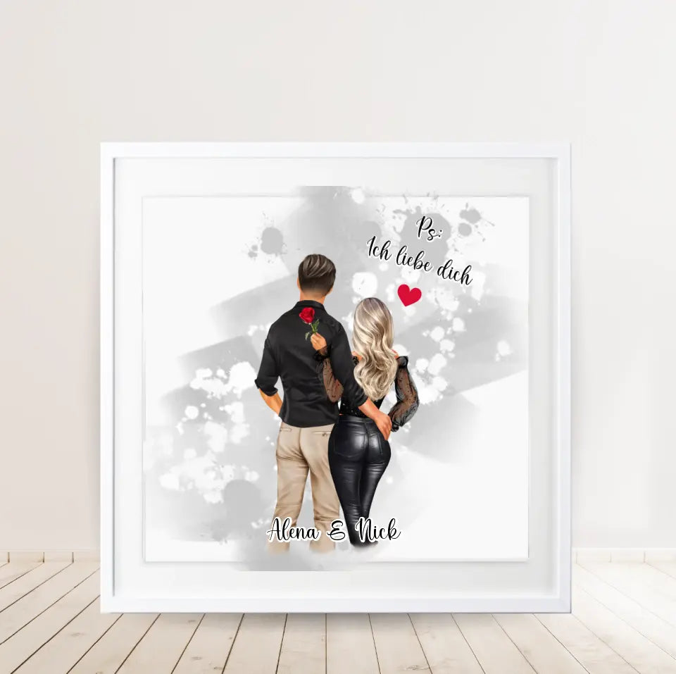 Paar Poster Personalisiert