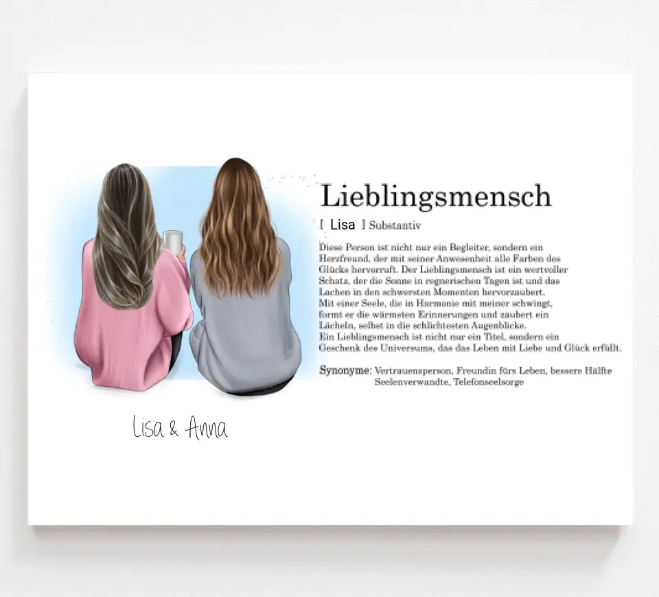 Freundinnen Definitionsposter