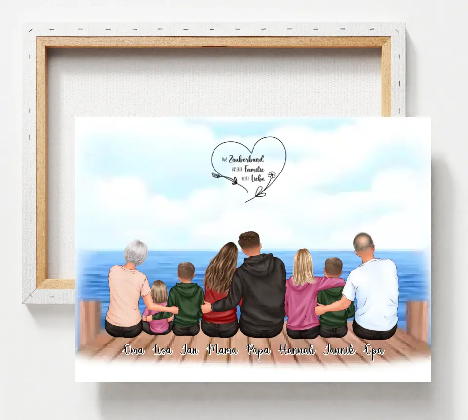 Große Familie 5-8 Personen Poster