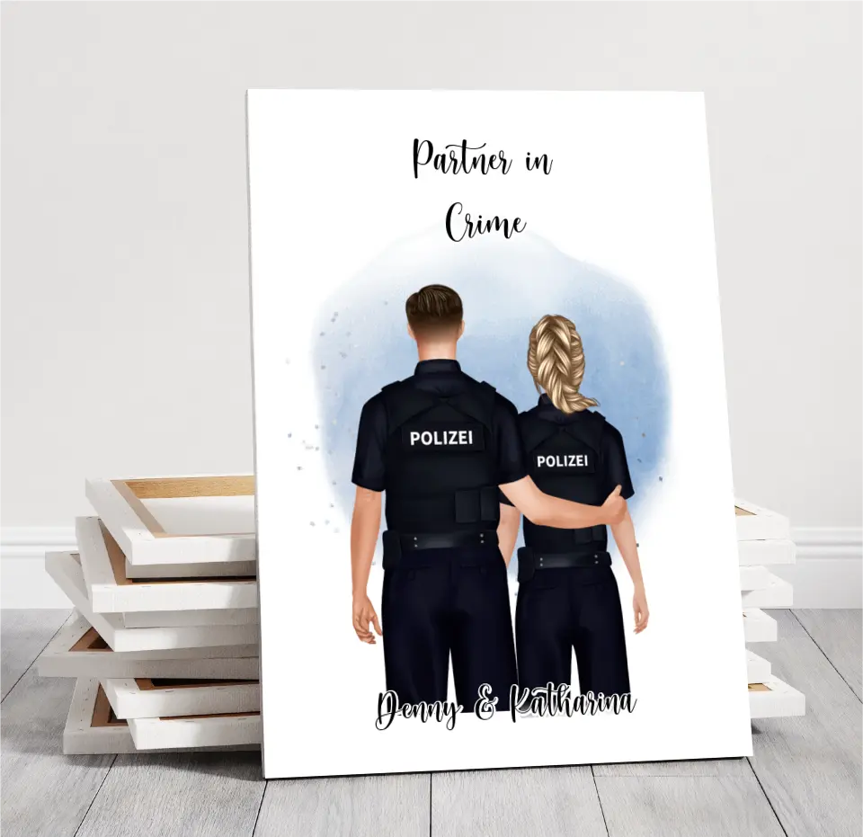 Polizist & Polizistin Poster (2-3 Polizisten)