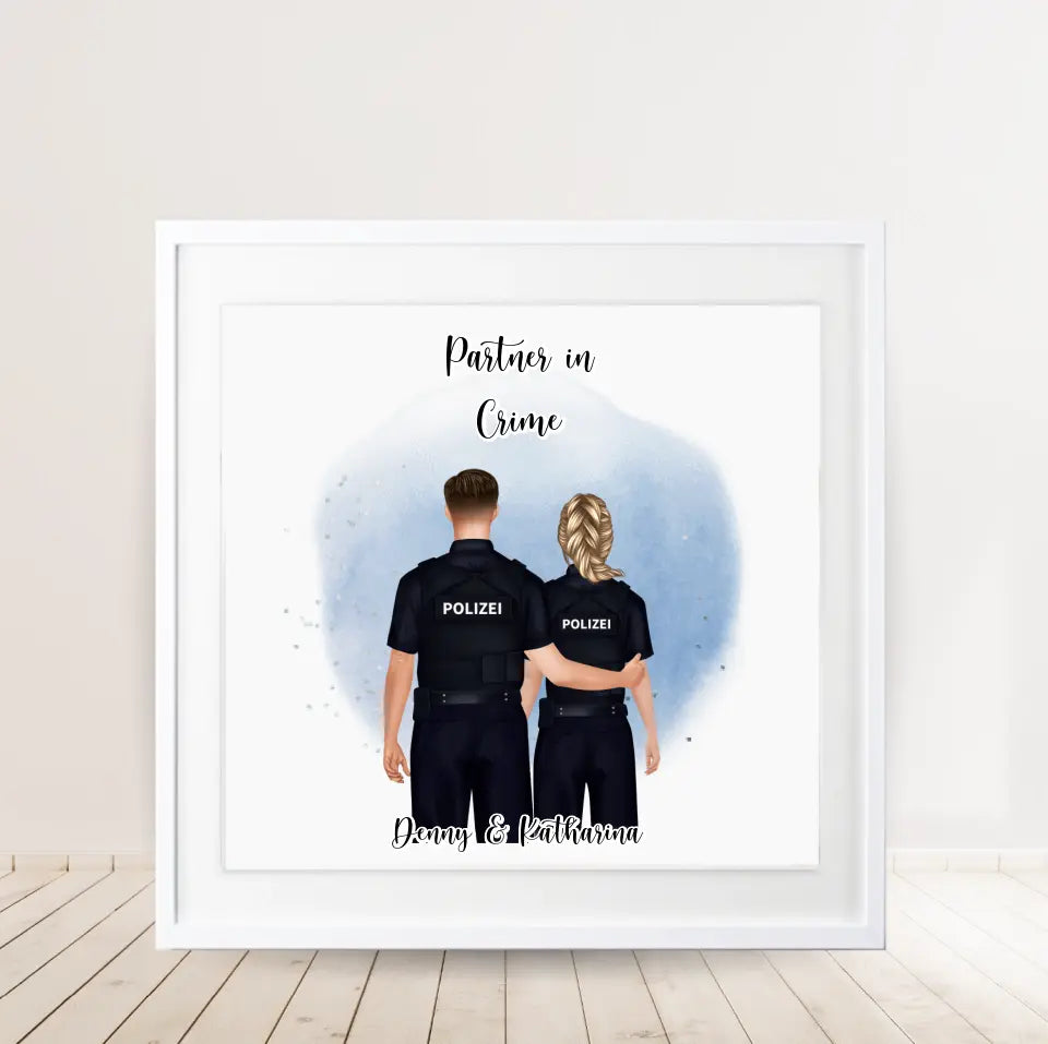 Polizist & Polizistin Poster (2-3 Polizisten)