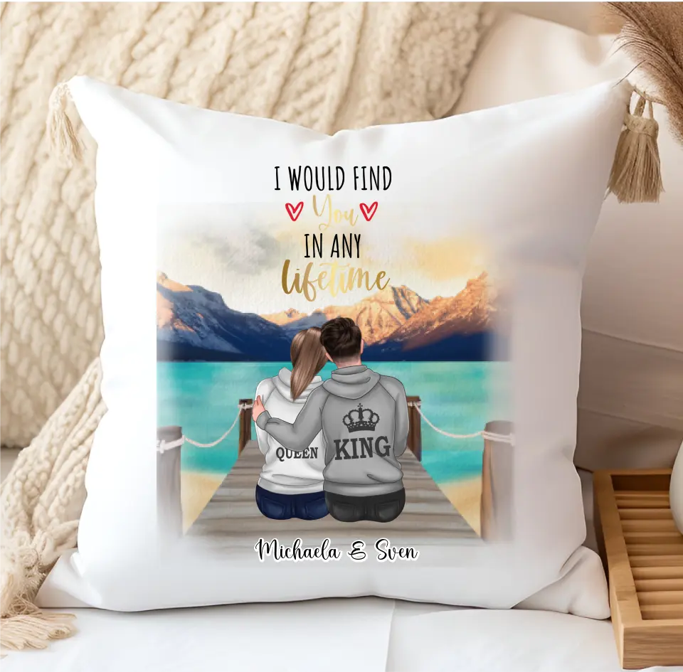 King & Queen Paar Kissen