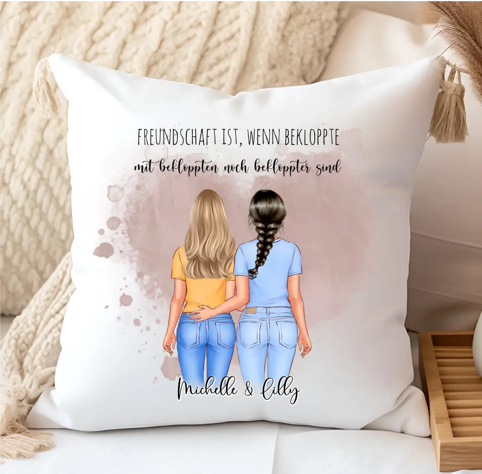 2-3 Freundinnen Kissen Personalisiert