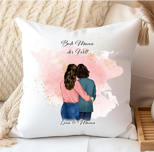 1-3 Töchter & Mama Kissen Geschenk