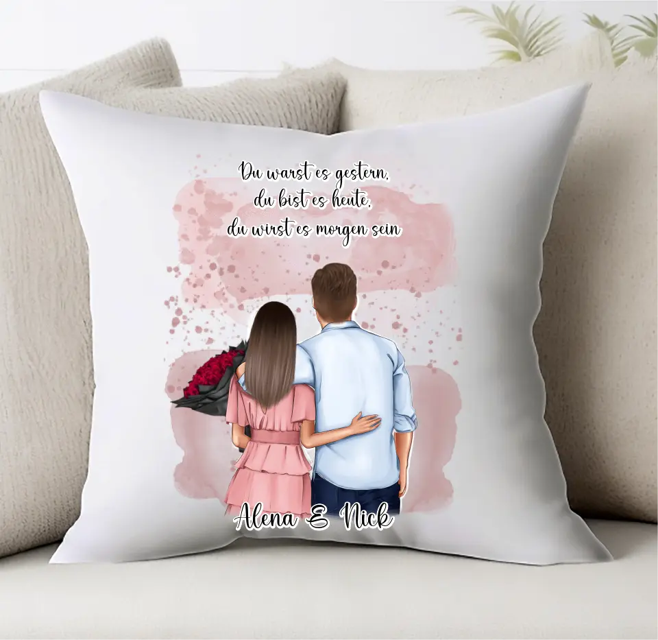 Paar Kissen Personalisiert