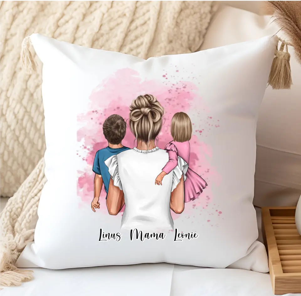 Mama & 1-2 Kinder Kissen