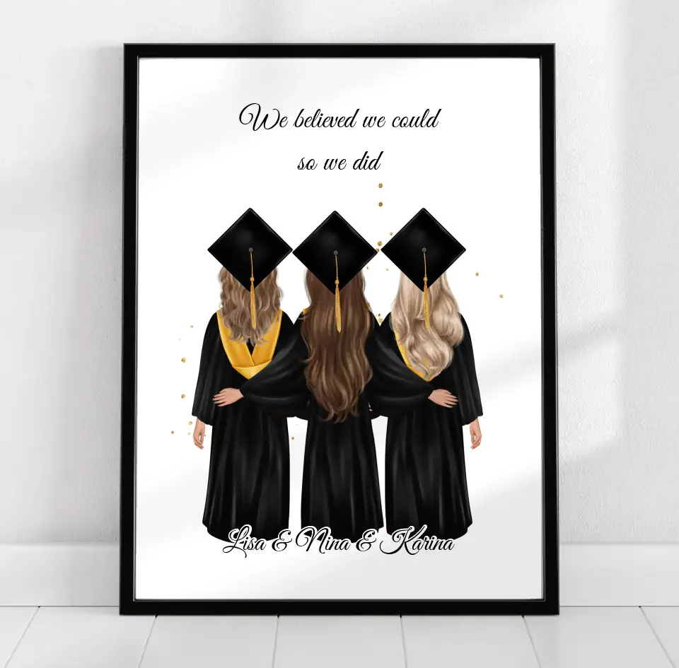 2-4 Freundinnen Abschluss Poster