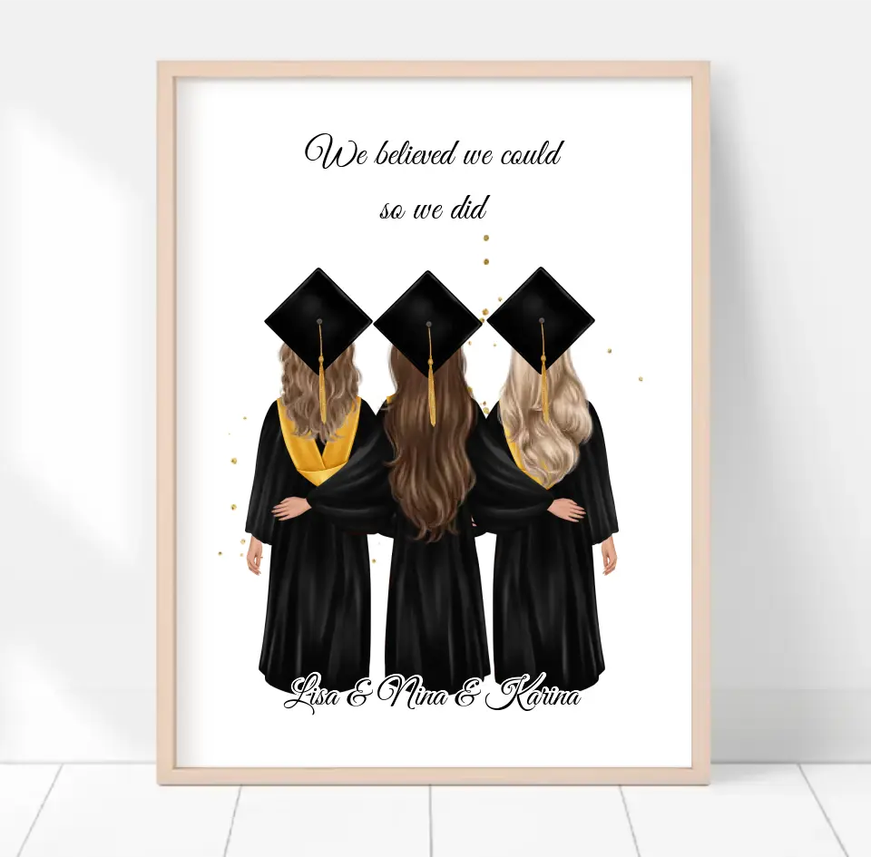2-4 Freundinnen Abschluss Poster