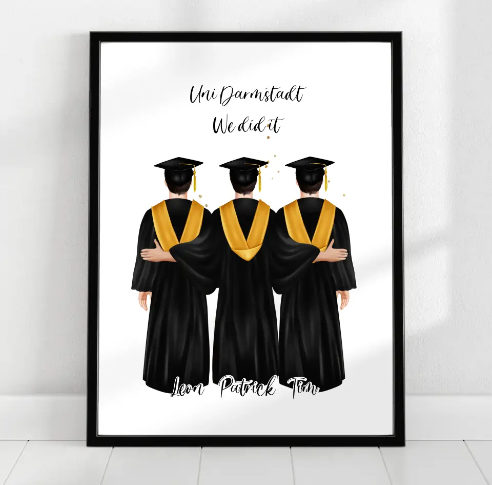 2-4 Freunde Abschluss Poster