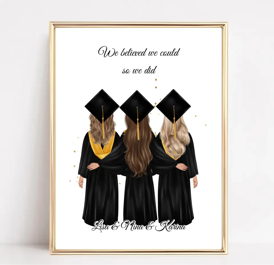 2-4 Freundinnen Abschluss Poster