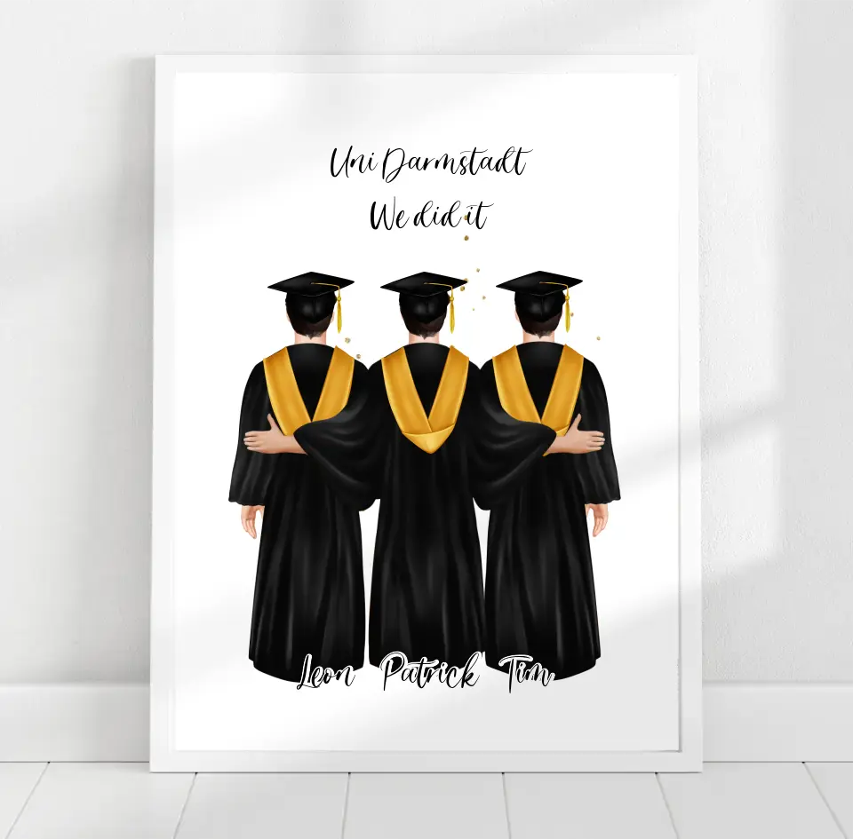2-4 Freunde Abschluss Poster