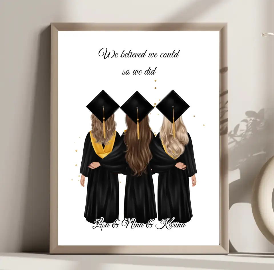 2-4 Freundinnen Abschluss Poster