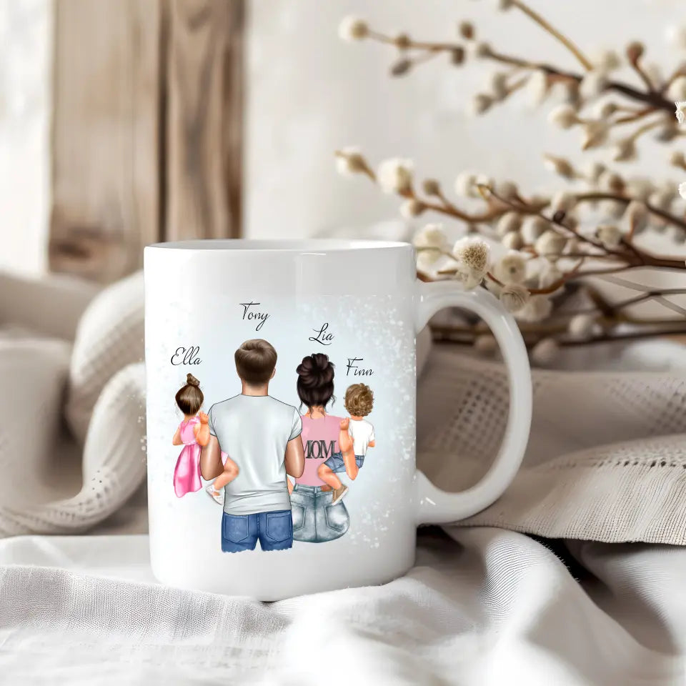 Mama Papa & 2 Babys Tasse / Thermobecher