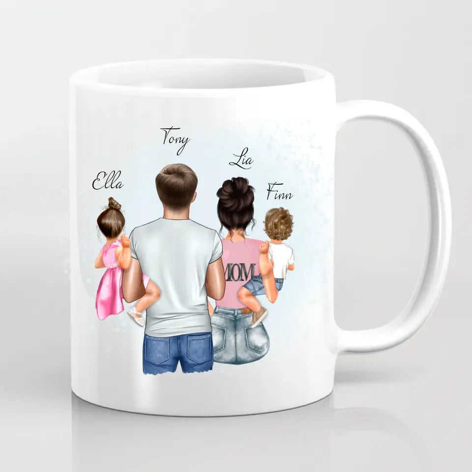 Mama Papa & 2 Babys Tasse / Thermobecher