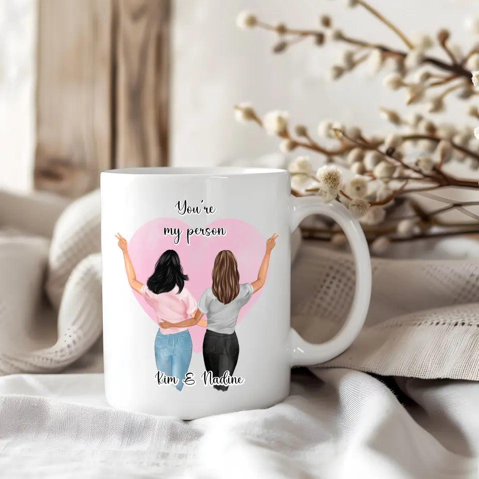 2-4 Beste Freundinnen Tasse / Thermobecher