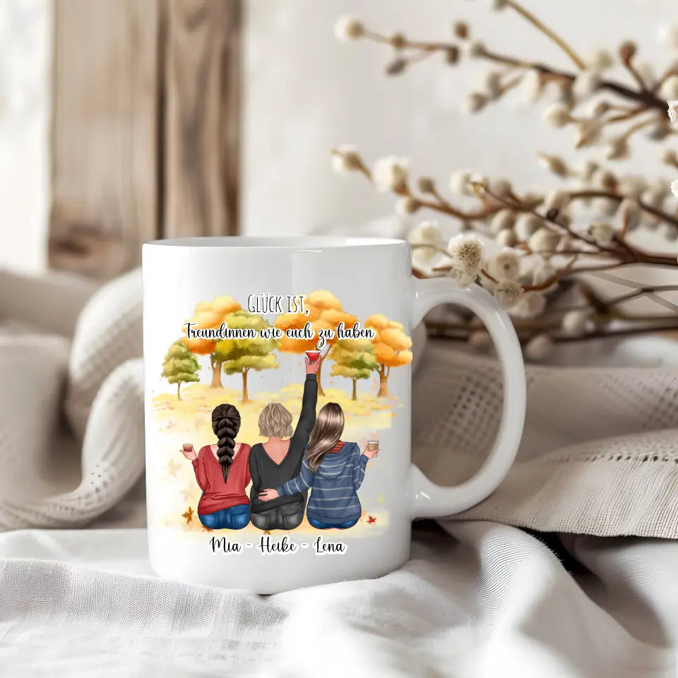 2-3 Freundinnen Tasse / Thermobecher Personalisiert