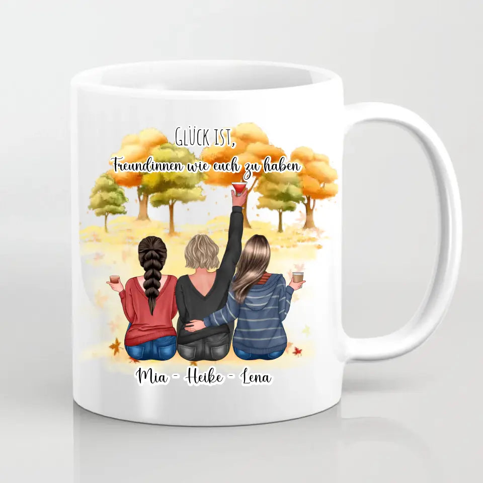2-3 Freundinnen Tasse / Thermobecher Personalisiert
