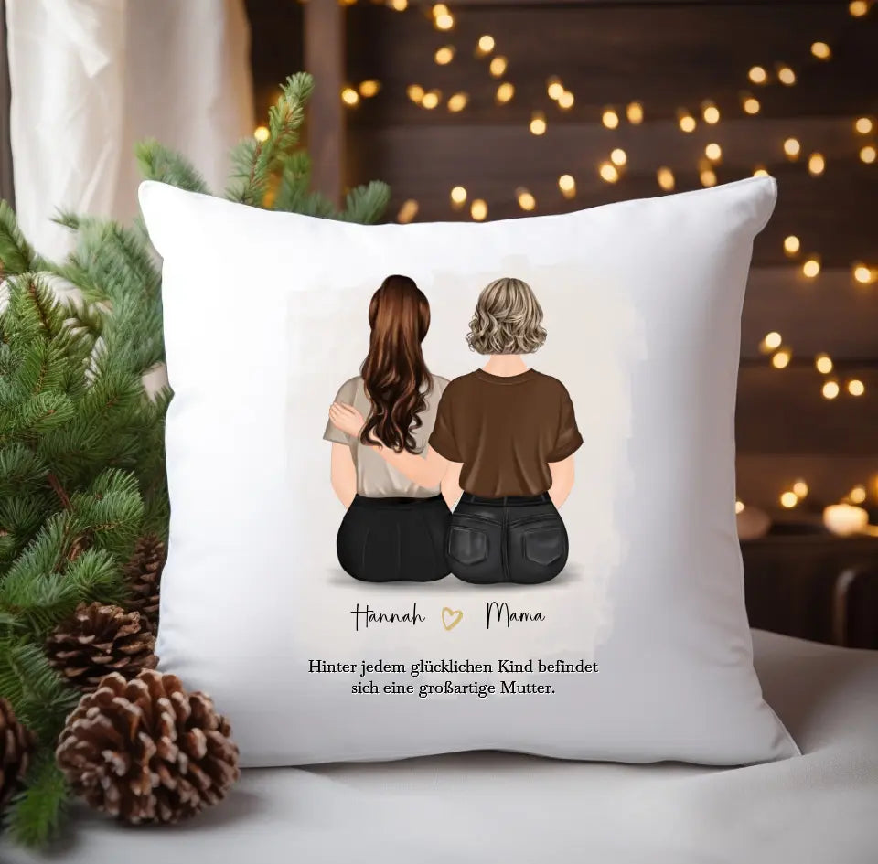 Mama & 1-2 Töchter Kissen