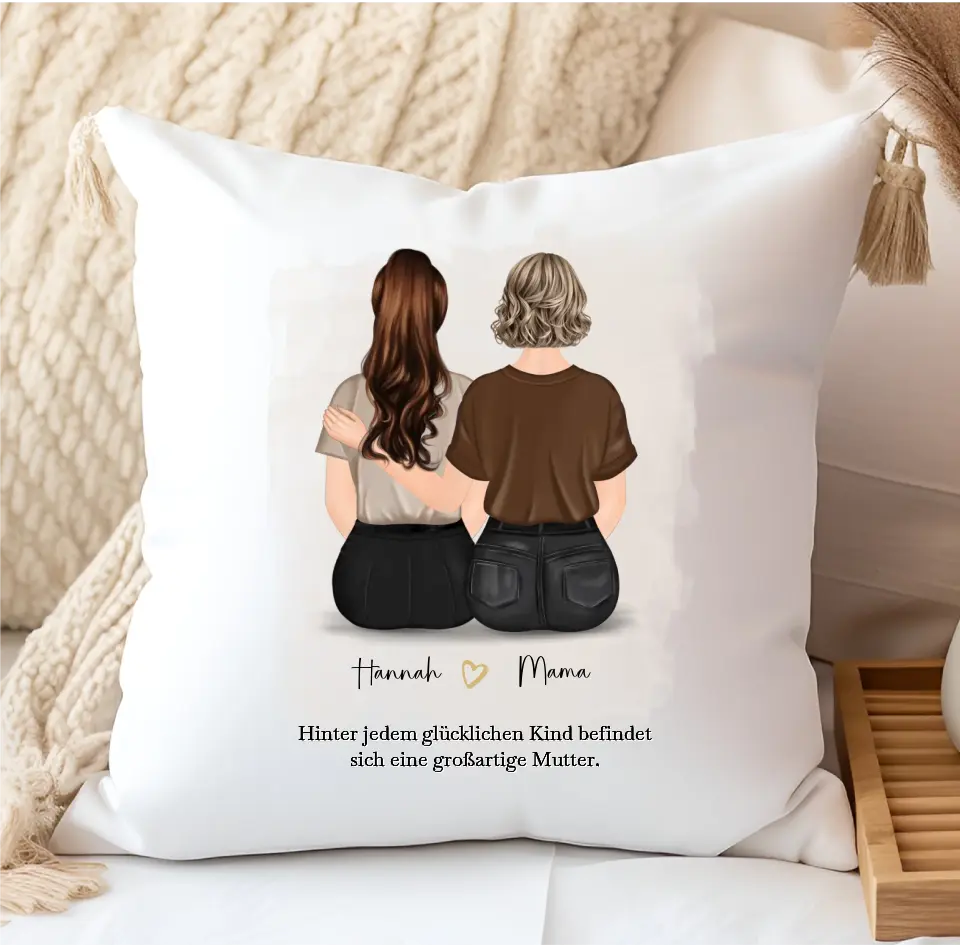 Mama & 1-2 Töchter Kissen