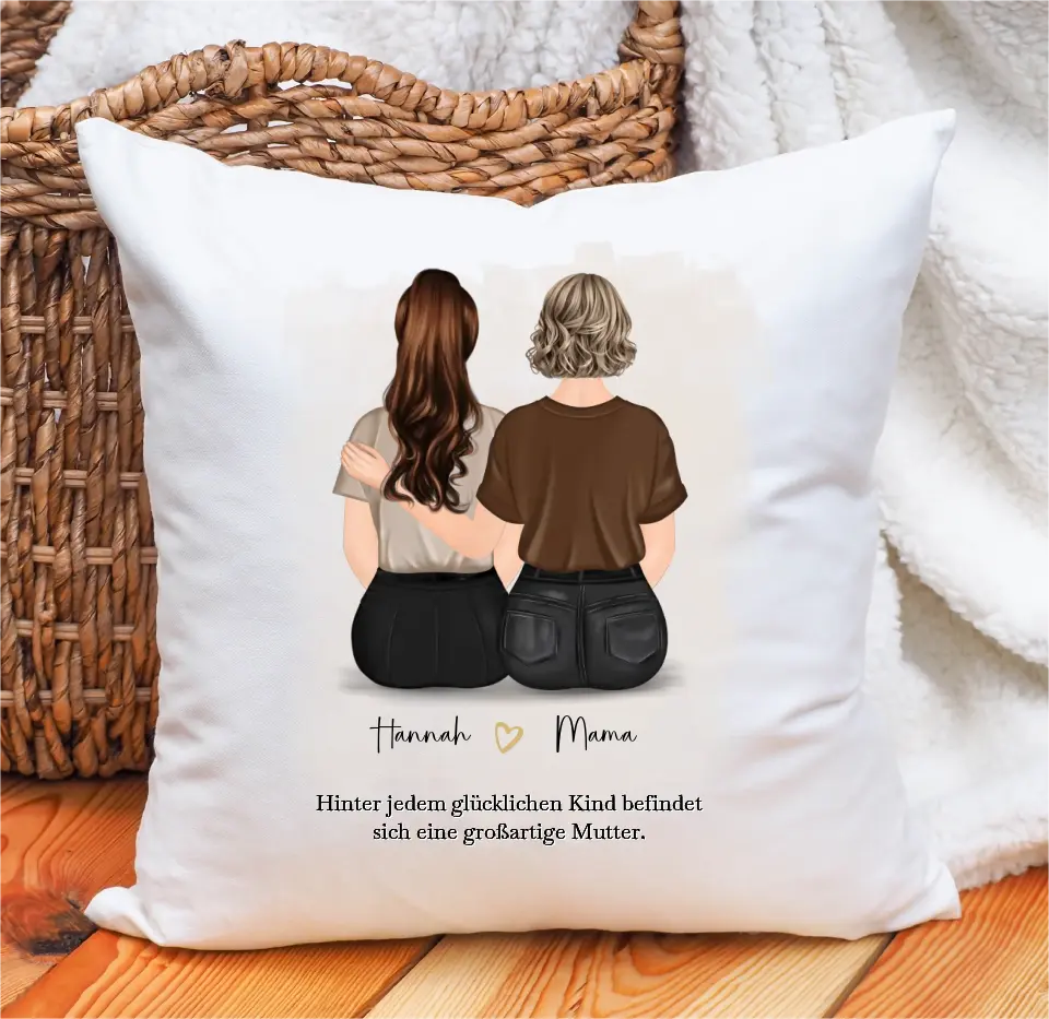 Mama & 1-2 Töchter Kissen