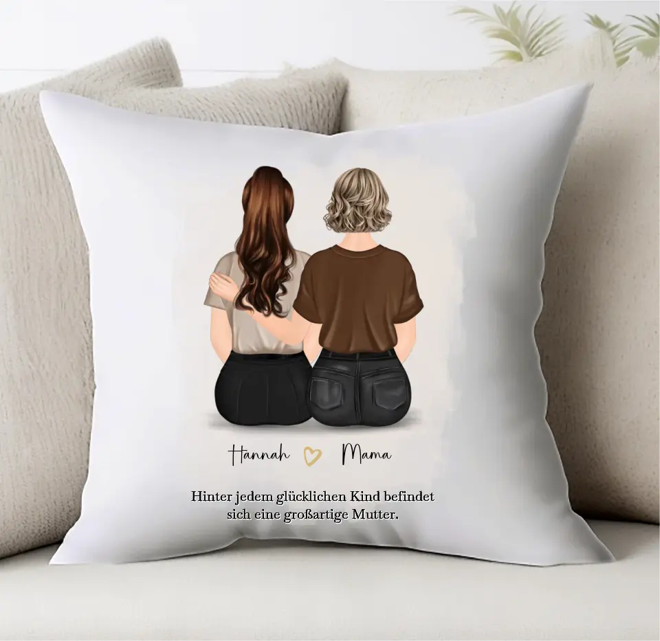 Mama & 1-2 Töchter Kissen